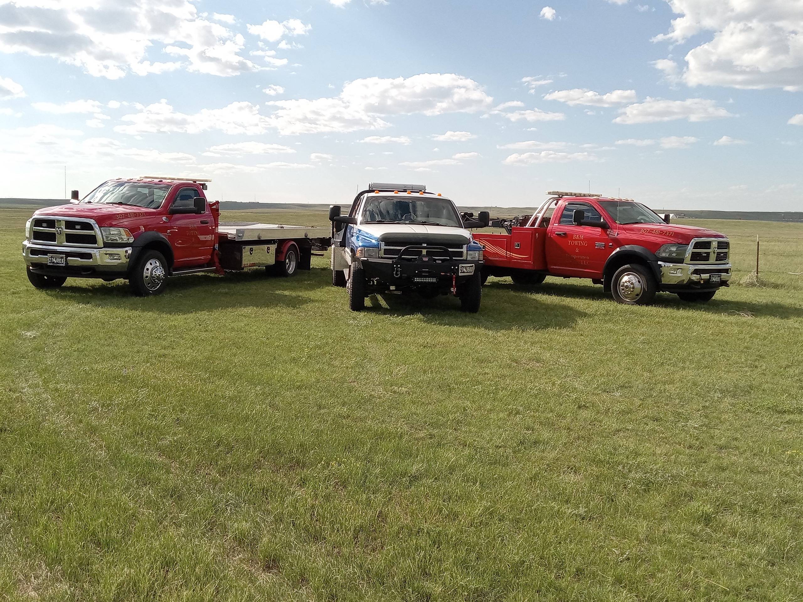 B&M tow truck ready for dispatch